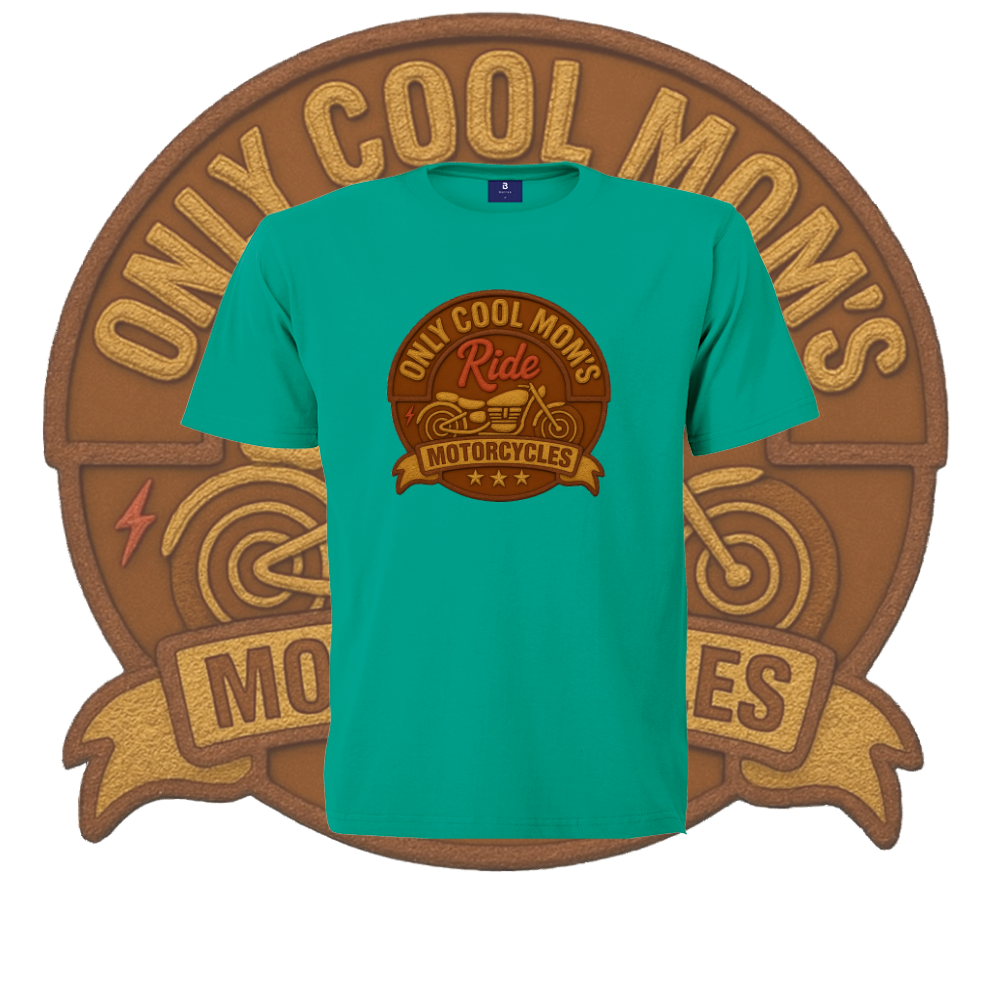 Only Cool Mom’s Motorcycle Crest Tee - Image 12