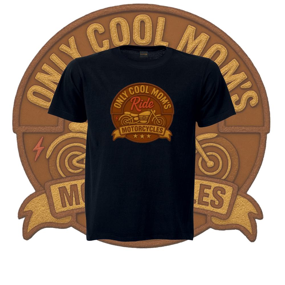 Only Cool Mom’s Motorcycle Crest Tee - Image 11