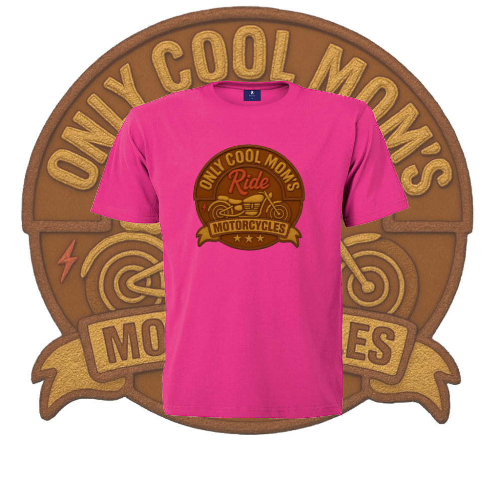 Only Cool Mom’s Motorcycle Crest Tee - Image 10