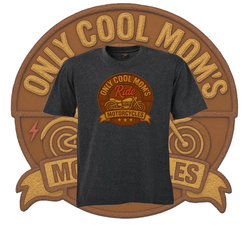Only Cool Mom’s Motorcycle Crest Tee - Image 9