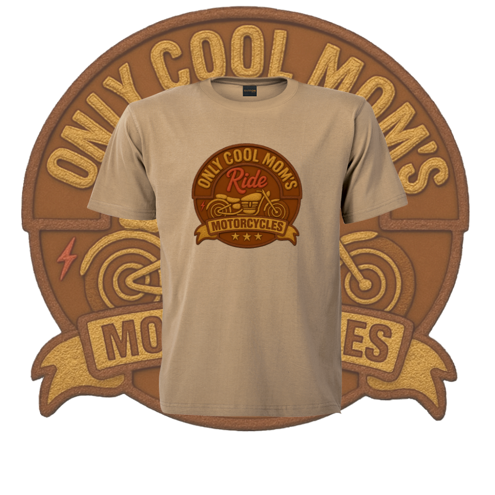 Only Cool Mom’s Motorcycle Crest Tee - Image 8