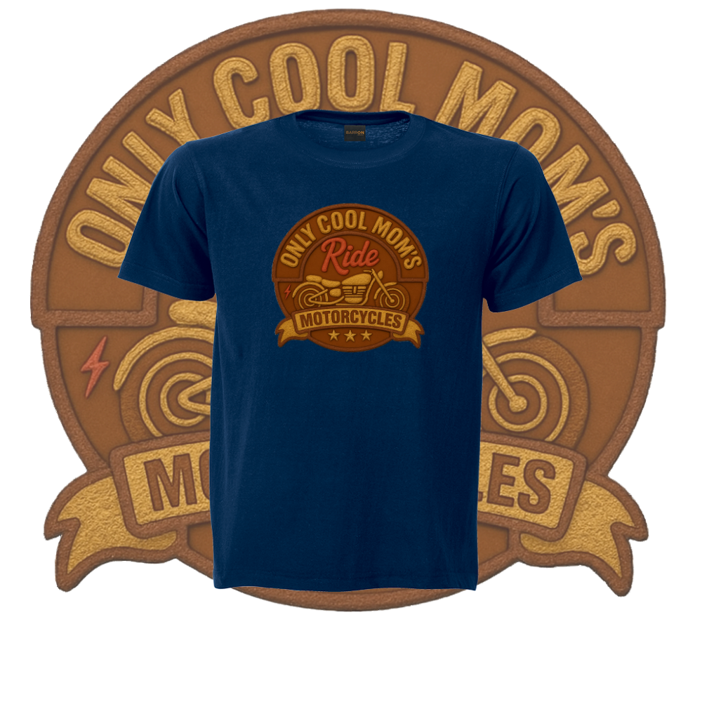 Only Cool Mom’s Motorcycle Crest Tee - Image 7