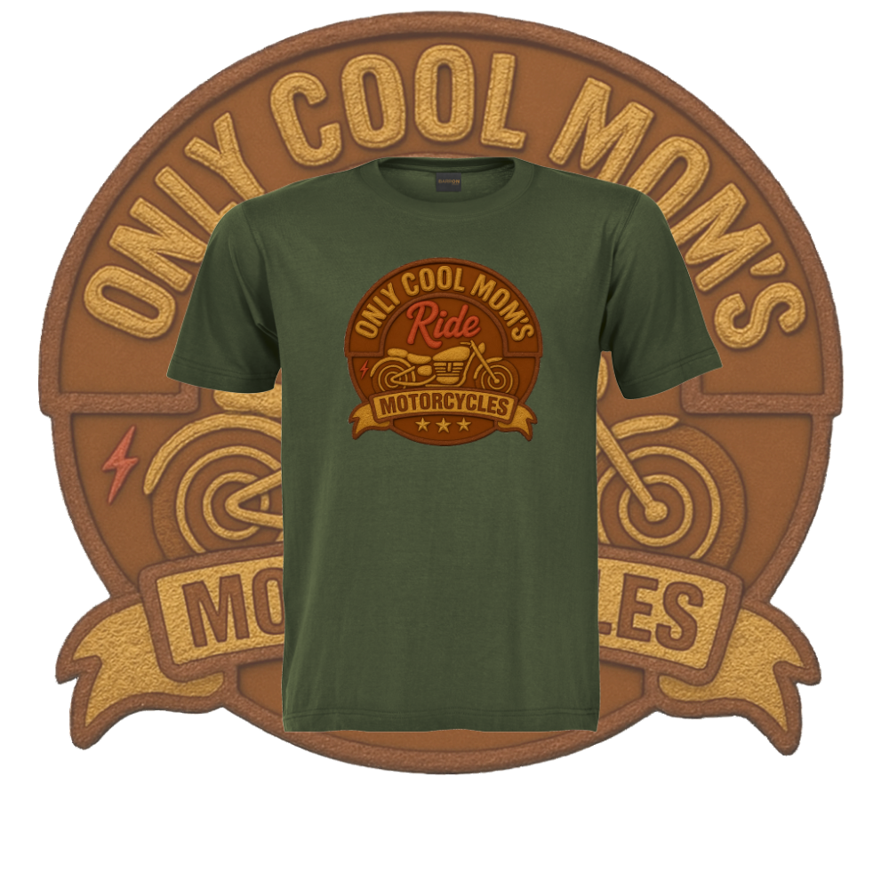 Only Cool Mom’s Motorcycle Crest Tee - Image 6
