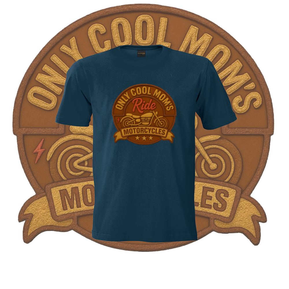 Only Cool Mom’s Motorcycle Crest Tee - Image 5