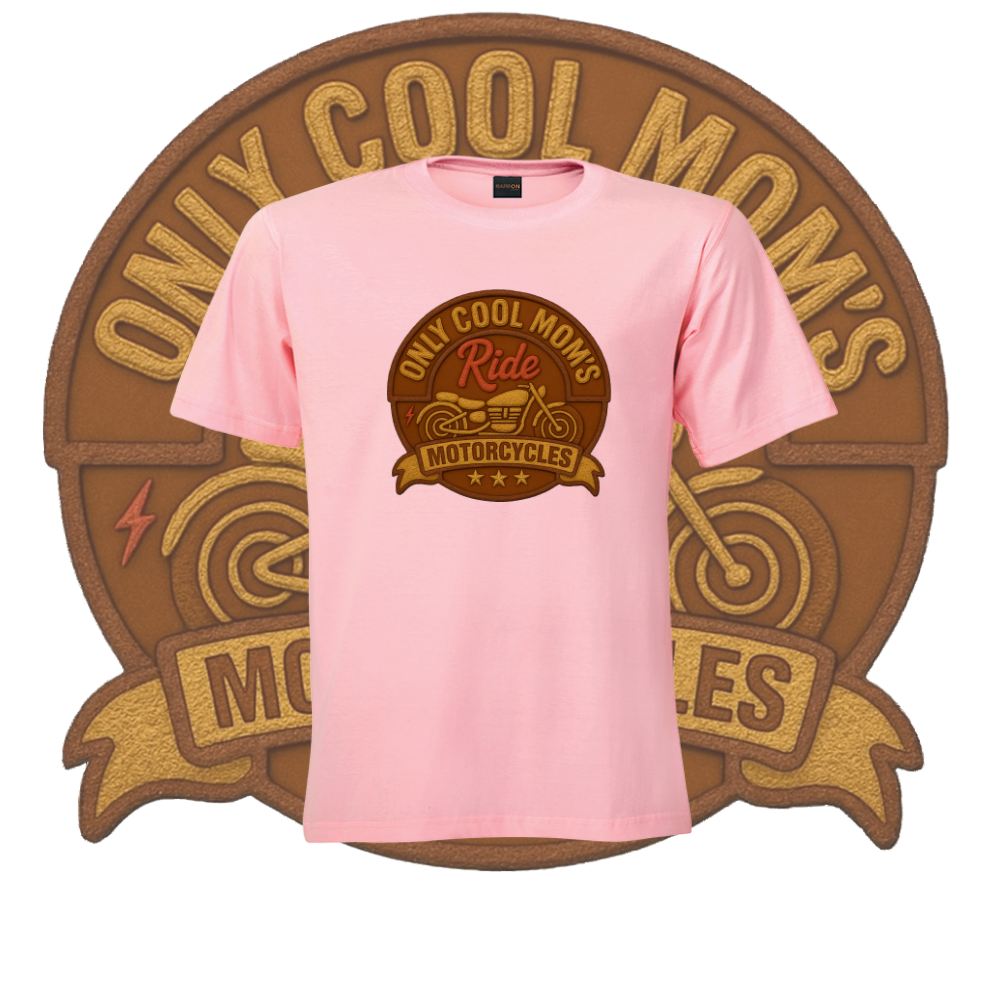 Only Cool Mom’s Motorcycle Crest Tee - Image 4